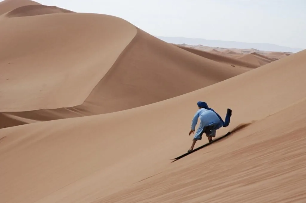 Sandboarding on Erg Chebbi in Merzouga