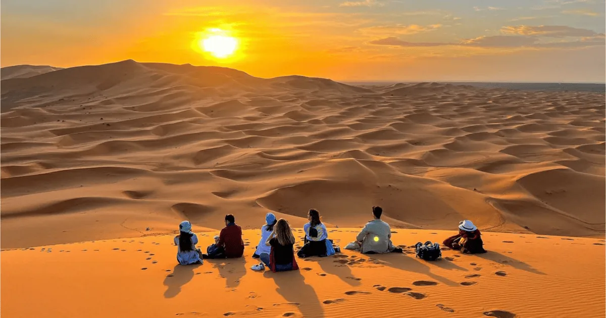 Sunset Yoga in Merzouga in Merzouga
